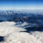French alpes over Cote a`zur.